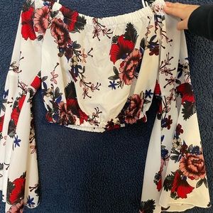 Shein flouncy crop top